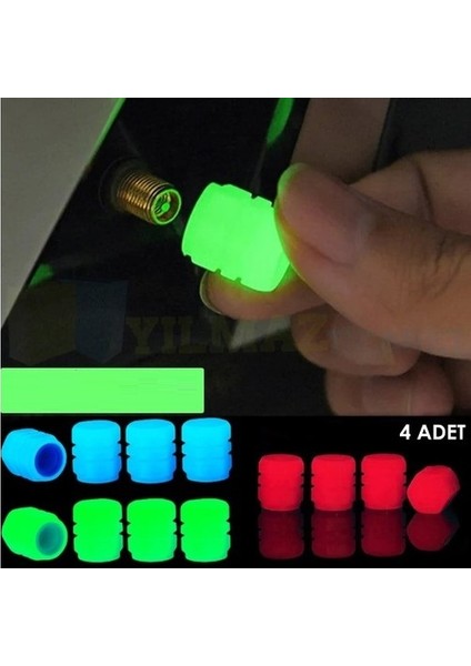 4 Adet Fosforlu Sibop Kapağı 3 Renk fırsatları