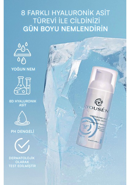 Donuk Ve Kuru Ciltler Için Yoğun Nemlendirici Yüz Kremi Hyaluronik Asit, Panthenol 50 ml modelleri