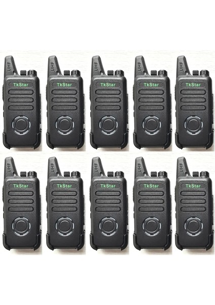 10 Lu Set Tkstar Göstergeli Redline Hayalet Ekran Türkçe Kafe Otel Dişçi Güzellik Salon Gezi Telsizi