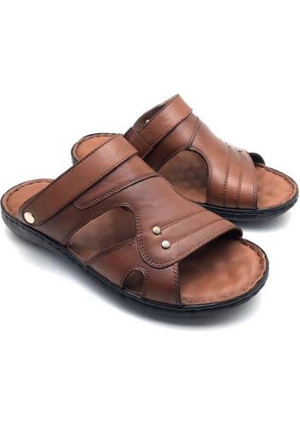 Deri Tam Ortopedik Büyük Numara Erkek Terlik fiyatları