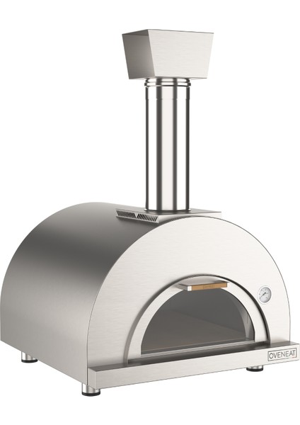 Double Pizza Odun Ateşli Stainless Steel Pizza Fırını