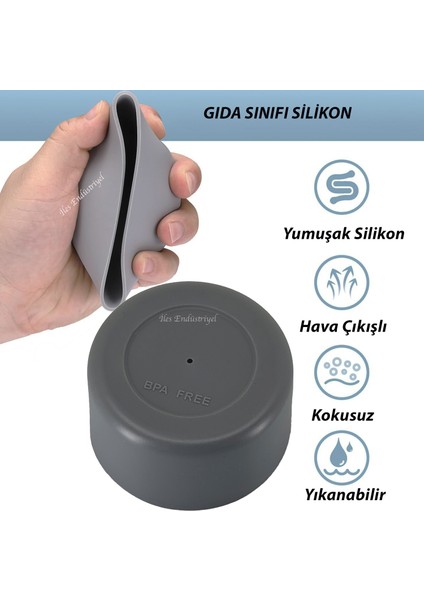Quencher & Iceflow Kaymaz Silikon Termos Kupa Taban Koruyucu, Gri 1 Adet fiyatları