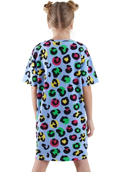 Leopar Kız Çocuk Oversize Elbise fiyatları