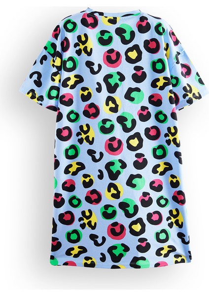 Leopar Kız Çocuk Oversize Elbise fırsatları