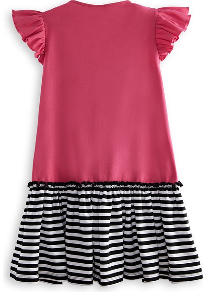 Kedicik Kız Çocuk Fuşya Yazlık Elbise fırsatları