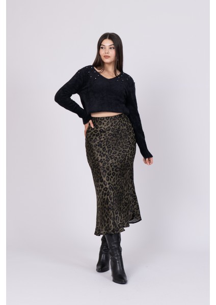 Saten Kumaş 85CM Beli Lastikli Etek Ürün Kodu 6718
