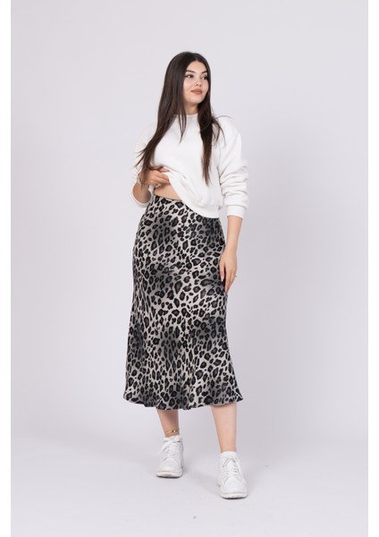 Saten Kumaş 85CM Beli Lastikli Etek Ürün Kodu 6718