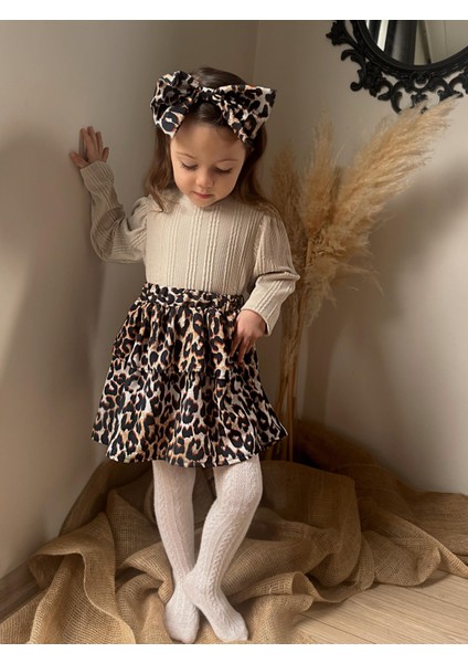 Triko Leopar Etekli Bandanalı 3’lütakım 2/8 Yaş fırsatları
