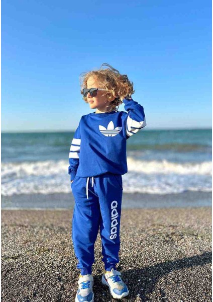 Mavi Çocuk Adidas Eşofman Takımı