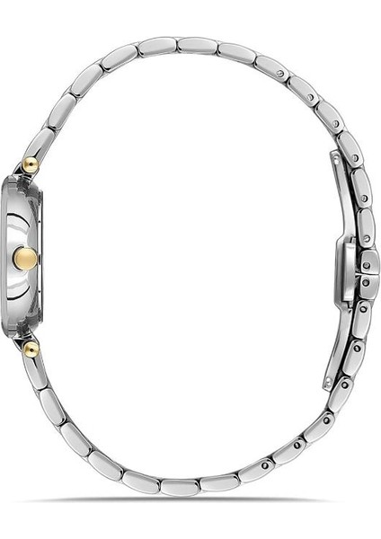 RMS.1.1AG1607.07 Minimal Tasarım Kristal Camlı Çelik Kordon Çelik Kasa 5 Atm Suya Dayanıklı Metalik-Altın Renk Kadın Kol Saati fiyatları