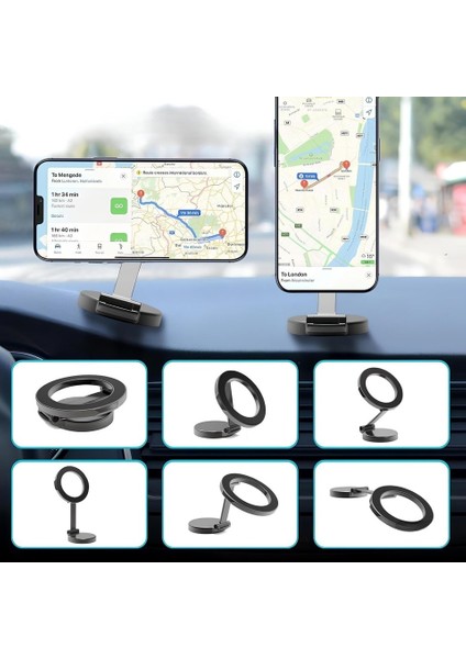 iPhone Uyumlu Magsafe Manyetik Mıknatıslı Araç İçi Telefon Tutucu