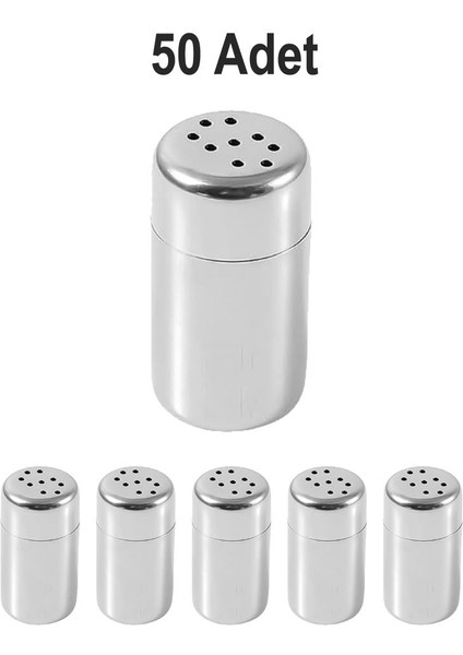 50 Adet Çelik Küçük Boy Kafe Lokanta Restoran Için Tuzluk CIN979-50