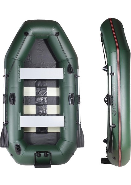 Remıxon 2.40M*128CM 0.70MM Izgara Taban Şişme Bot (Army Green)