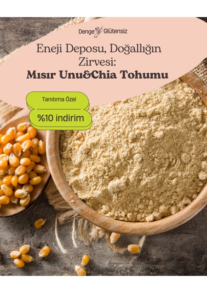 Denge Glütensiz Mısır Unu & Chia Tohumu Set