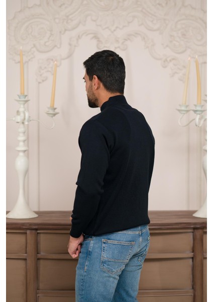 Balıkçı Yaka Kalın Yünlü Erkek Triko Kazak modelleri