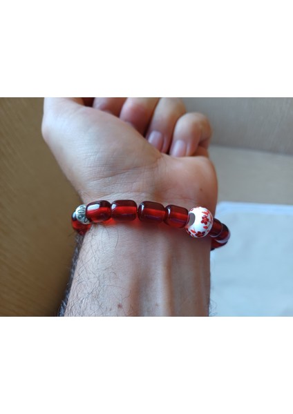 Ateş Kehribarı Bileklik Unisex modelleri