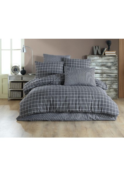 Trg Home Çift Kişilik Modern Nevresim Takımı Lastiksiz Çarşaf