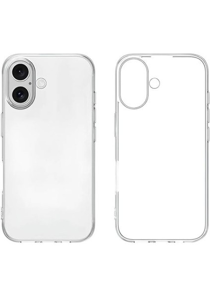 Apple iPhone 16 Plus Uyumlu Premium Şeffaf Silikon Kılıf