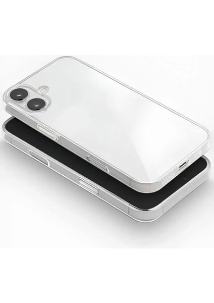 Apple iPhone 16 Plus Uyumlu Premium Şeffaf Silikon Kılıf