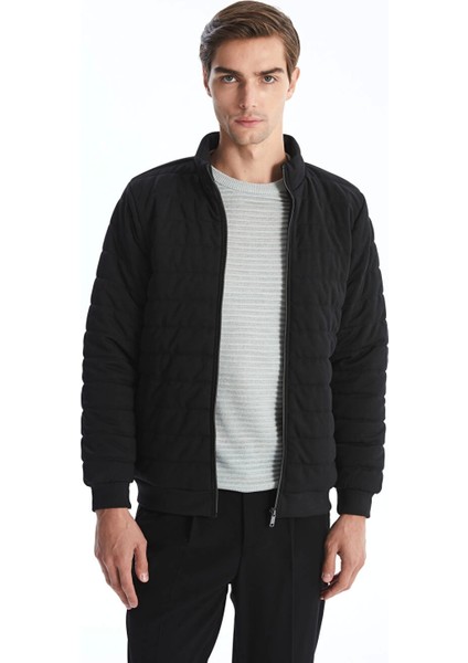 Lcw Vision Siyah Slim Fit Dik Yaka Erkek Mont
