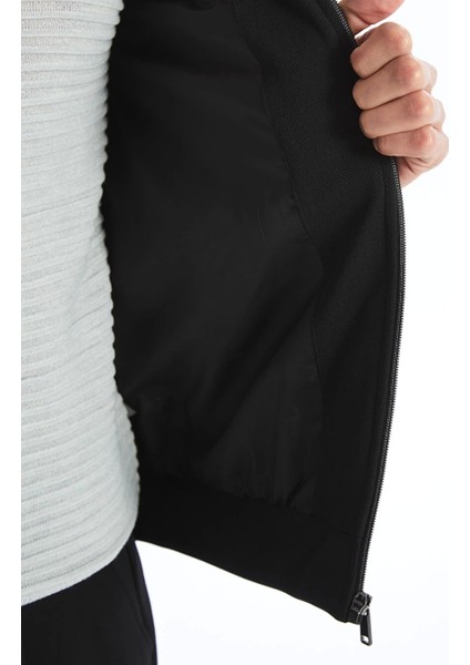 Lcw Vision Siyah Slim Fit Dik Yaka Erkek Mont fırsatları