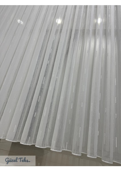 Bambu Damla Tül-Kırışmaz-Ütü İSTEMEZ-EKRU-1 x 3SIK Pile