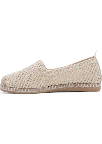 Y25.82.199 Kadın Hasır Espadril Bej