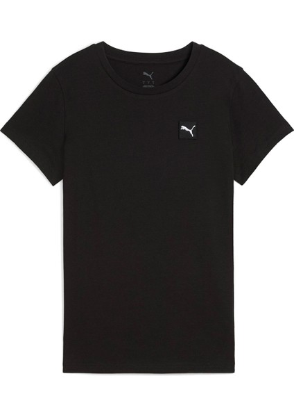 Ess Elevated Tee Siyah Kadın Kısa Kol T-Shirt