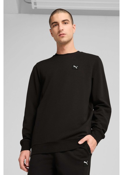ESS ELEVATED Crew Siyah Erkek Sweatshirt