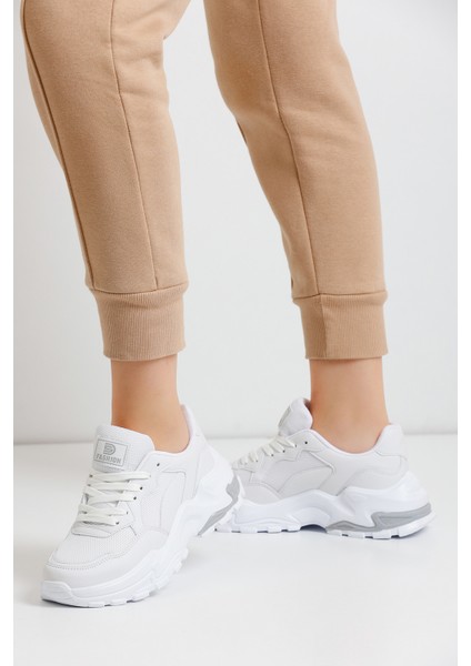 Beyaz Kadın Sneaker 0159