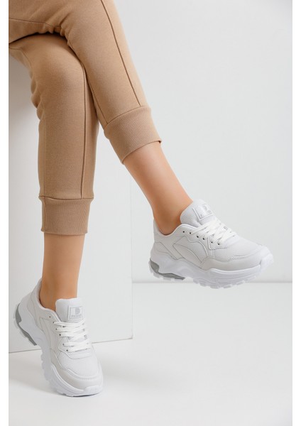 Beyaz Kadın Sneaker 0159 fiyatları