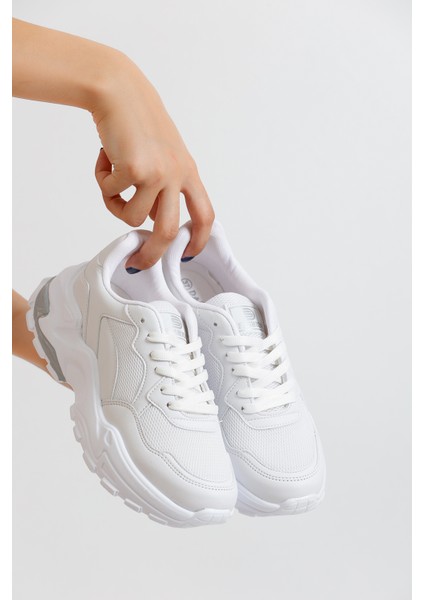 Beyaz Kadın Sneaker 0159 modelleri