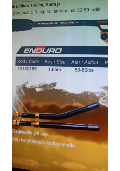 Enduro S.roller Trolling Kamışı 50-80 Lb 1.65 mt