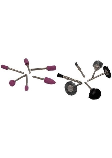 Buffer® 12LI Kalıpçı Taşlama Uçları Seti Tel Fırça Gravür Uçları Seti