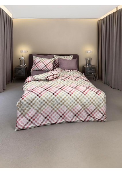 Trg Home Çift Kişilik Modern Nevresim Takımı Lastiksiz Çarşaf