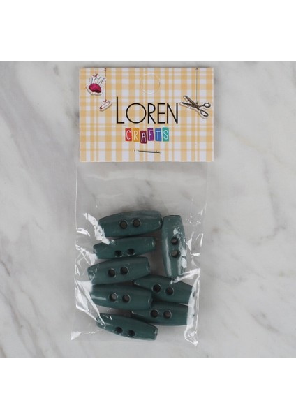 Crafts Yeşil 8 Li Çoban Düğmesi - 65