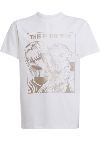 Erkek Beyaz T-Shirt J Sw Mndo Gfx T JF3637