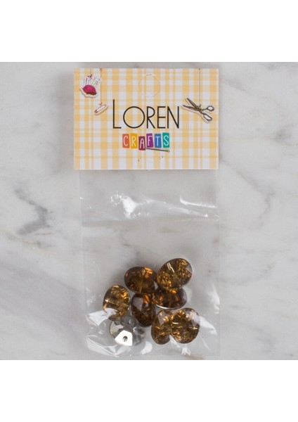 Crafts Kahverengi 8 Li Düğme - 243