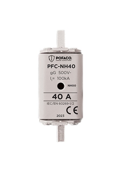 PFC-NH40 40A Nh 00 Boy Bıçaklı Sigorta