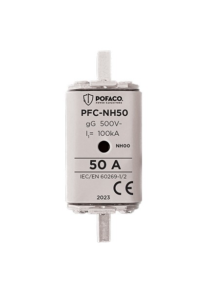 PFC-NH50 50A Nh 00 Boy Bıçaklı Sigorta