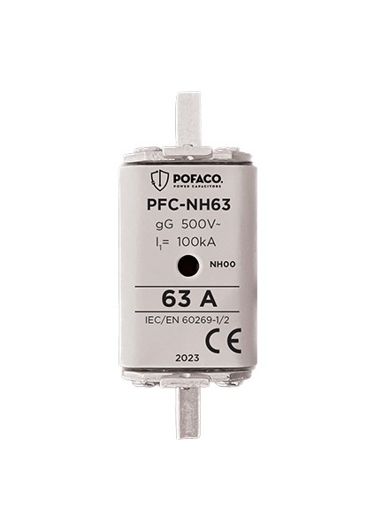 PFC-NH63 63A Nh 00 Boy Bıçaklı Sigorta