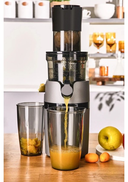 Slow Juicer Yavaş Sıkım 200 Watt Motor Gücünde Katı Meyve Sıkacağı