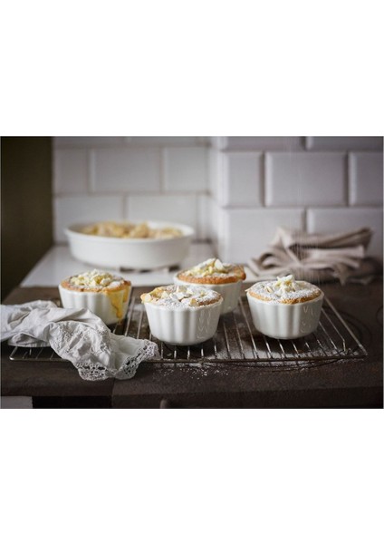 Tart Vardagen Kırık Beyaz 11 cm Sufle Kabı Beyaz 1 Stoneware fırsatları