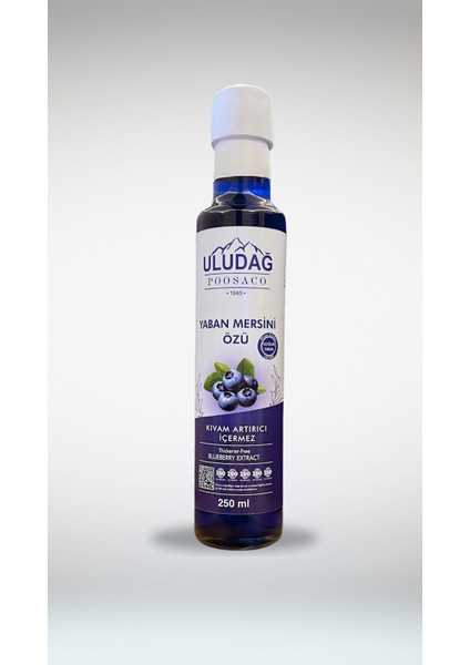 Soğuk Sıkım Yaban Mersini Özü 250 ml