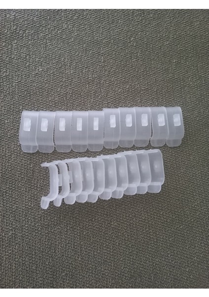 Stor ve Zebra Perde Plastik Korniş Aparatı 20 adet 3,7 cm dar kasa