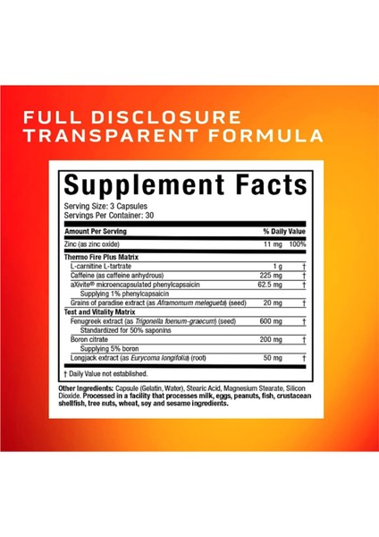 Alphatest Thermo Test Booster For Men - T-Boost Mens - Muscle Growth, Stamina & Energy - 90 Capsul.made In Usa fırsatları