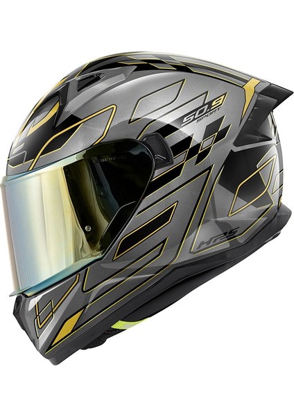 Gıvı 50.9 Assault Kapalı Kask Tıtanyum Sarı Bronz