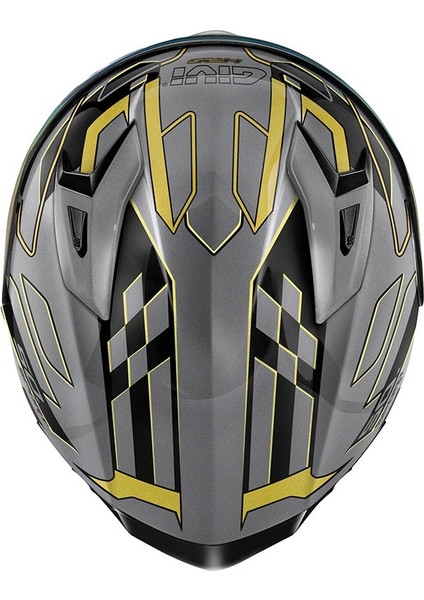Gıvı 50.9 Assault Kapalı Kask Tıtanyum Sarı Bronz