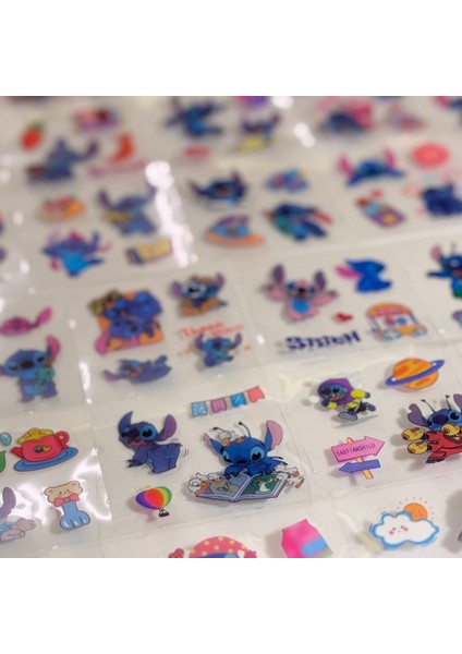 Sevimli Stitch Sticker Seti - 402 Adet - Ajanda, Günlük, Scrapbook, Bullet Journal Çıkartma