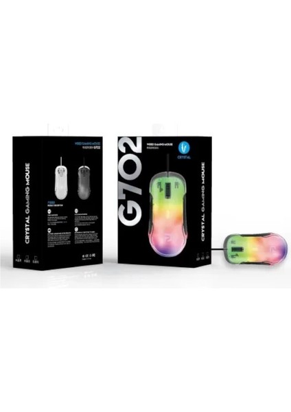 Mjıue G702 Crystal Rgb Oyuncu Mouse